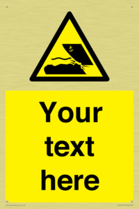 Custom Warning submerged objects in watercraft areas